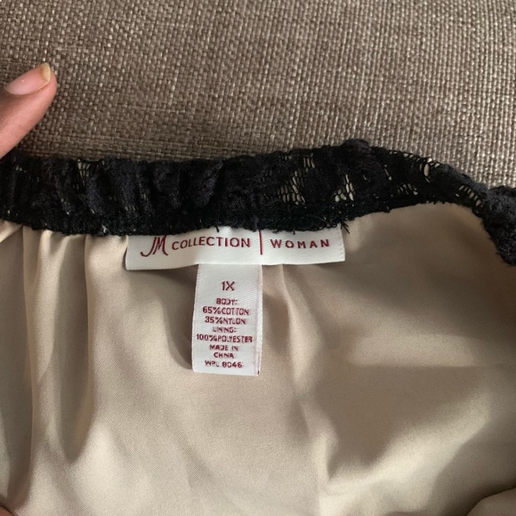 Beautiful Plus Size Black Lace Skirt - Picture 6 of 6